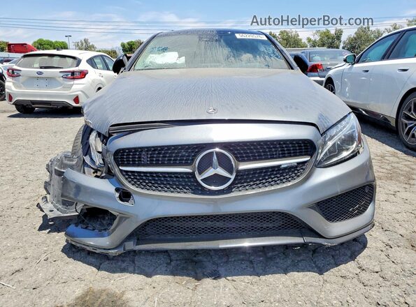 WDDWJ6EB9JF761621 2018 MERCEDES-BENZ C Gray Вид ззаду