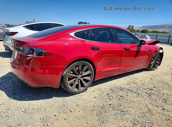 5YJSA1E42HF185351 2017 TESLA MODEL S Red წინა მარჯვენა