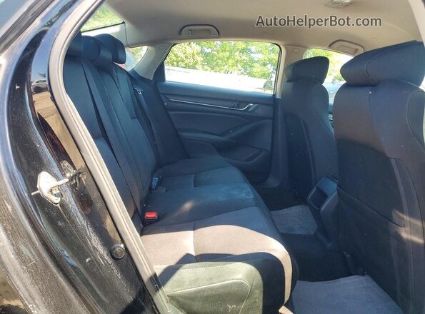 1HGCV3F17KA007946 2019 HONDA ACCORD Черный Вид задней части салона