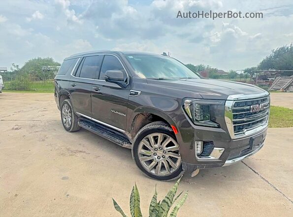 1GKS1BKD6MR441493 2021 GMC YUKON Brown Задня ліва чверть