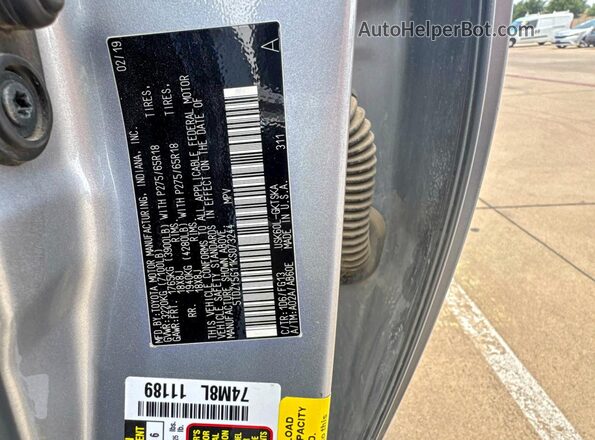 5TDZY5G11KS073244 2019 TOYOTA SEQUOIA Silver Rear interior view