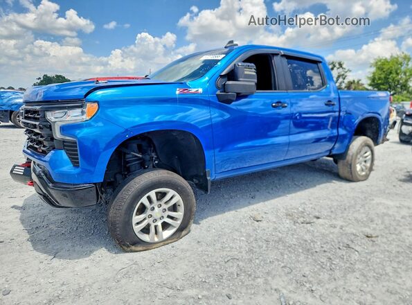 3GCUDFED4NG674658 2022 CHEVROLET SILVERADO Blue Rear left