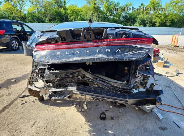 KMHLM4DGXTU222375 2026 HYUNDAI ELANTRA Black Հետևի տեսք