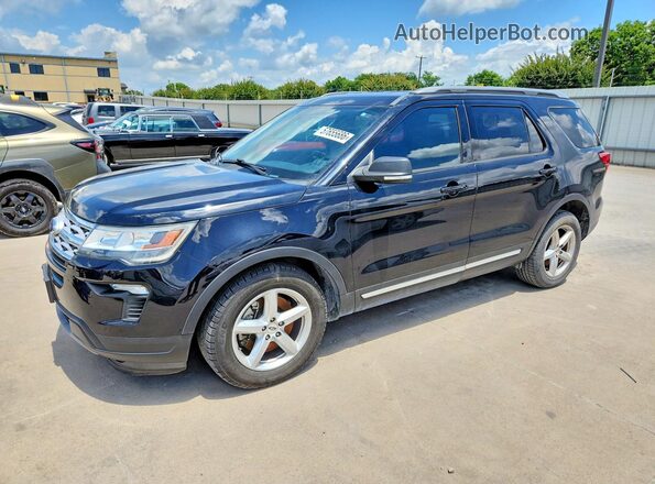 1FM5K7D87KGA40073 2019 FORD EXPLORER Black Rear left