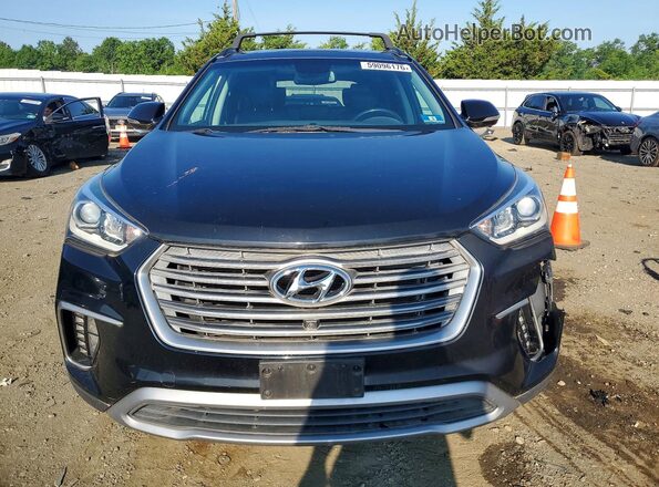 KM8SRDHF0HU179879 2017 HYUNDAI SANTA Black უკანა ხედი