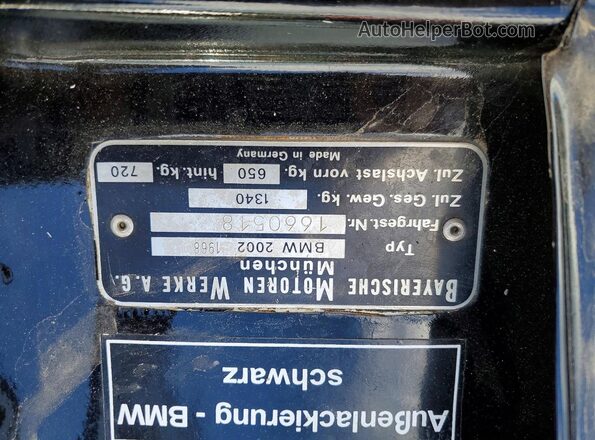 1660518 1968 BMW 2000 Black 