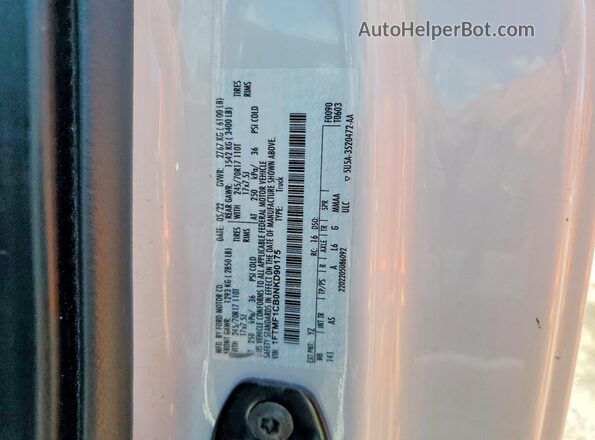 1FTMF1CB0NKD90175 2022 FORD F150 White 