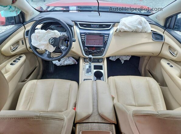 5N1AZ2MJ5KN143262 2019 NISSAN MURANO Красный Вид щитка приборов