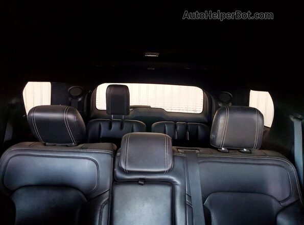 1FM5K7F83GGB64121 2016 FORD EXPLORER Black უკანა სალონის ხედი