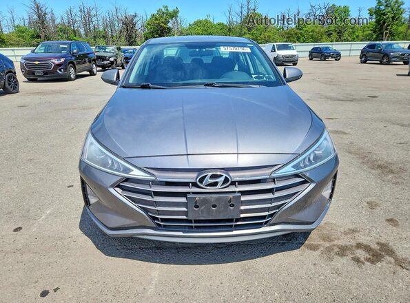 5NPD74LF4KH435338 2019 HYUNDAI ELANTRA Gray 
