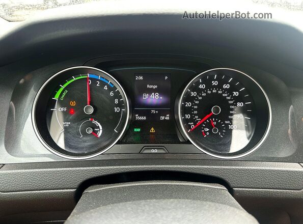 WVWKR7AU8KW914652 2019 VOLKSWAGEN GOLF Синий Вид щитка приборов