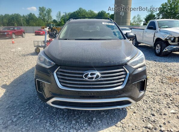 KM8SMDHF0HU221501 2017 HYUNDAI SANTA Черный Вид сзади