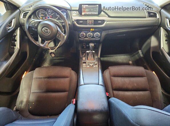 JM1GJ1U57G1411567 2016 MAZDA 6 Blue Widok zestawu wskaźników
