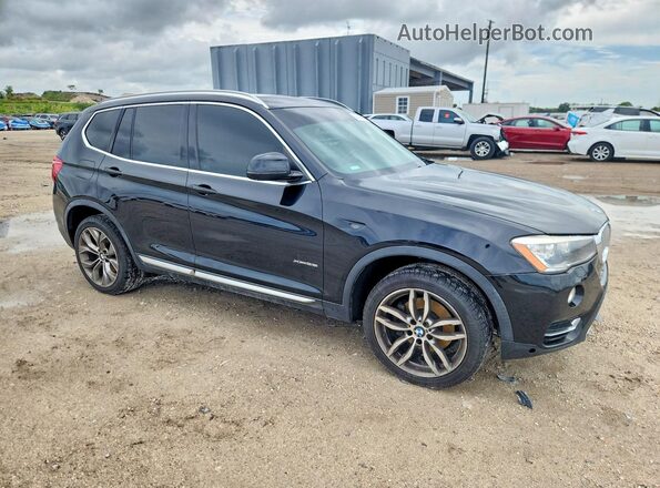5UXWX7C58G0K36474 2016 BMW X3 Black Front view