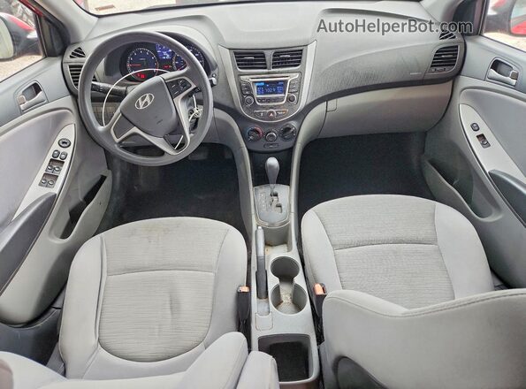 KMHCT5AE8GU262925 2016 HYUNDAI ACCENT Red Widok zestawu wskaźników