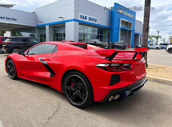 1G1Y83D42L5115760 2020 CHEVROLET CORVETTE Красный Передняя правая четверть