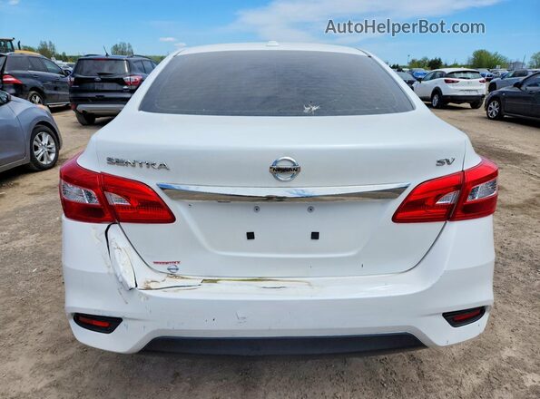 3N1AB7AP8KY403108 2019 NISSAN SENTRA White Front interior view