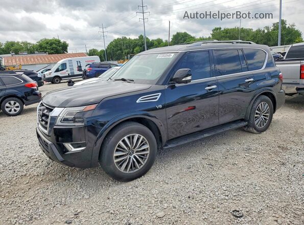 JN8AY2BD5M9660338 2021 NISSAN ARMADA Black Հետևի ձախ