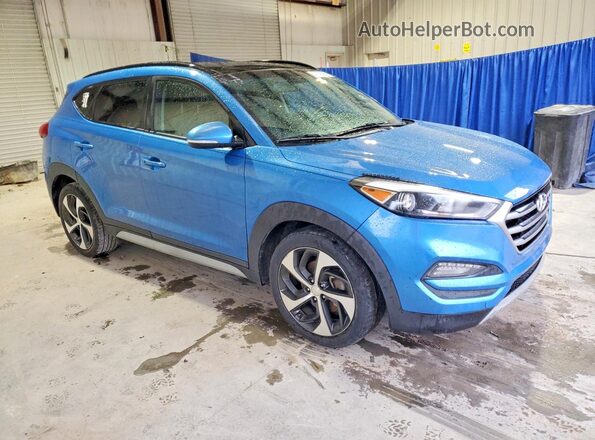 KM8J33A21JU696340 2018 HYUNDAI TUCSON Blue Вид спереду