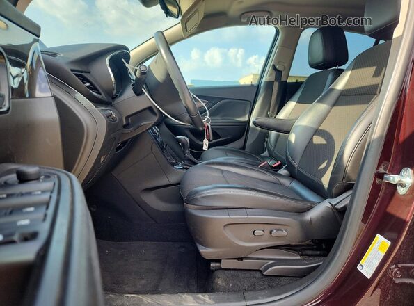 KL4CJ2SB1JB507929 2018 BUICK ENCORE Burgundy Widok deski rozdzielczej