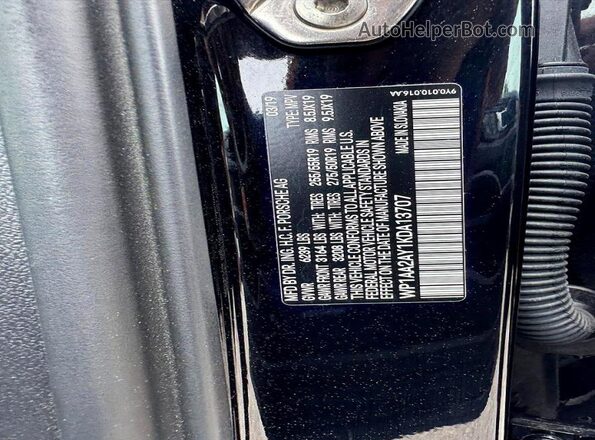 WP1AA2AY1KDA13707 2019 PORSCHE CAYENNE Black Вид задніх сидінь