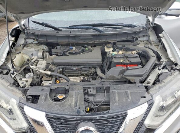5N1AT2MV8HC807367 2017 NISSAN ROGUE Silver VIN კოდის სტიკერის ხედი