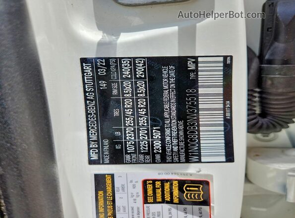 W1N0G8DB3NV375518 2022 MERCEDES-BENZ GLC-CLASS White 