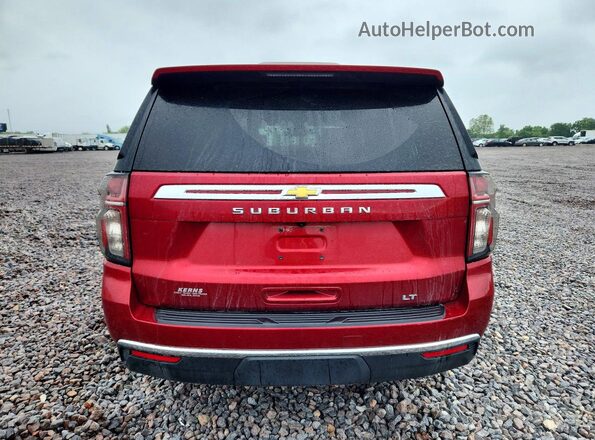 1GNSKCKD7MR306707 2021 CHEVROLET SUBURBAN Red Вид салону спереду