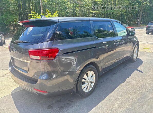 KNDMB5C17J6356389 2018 KIA SEDONA Blue Widok z przodu