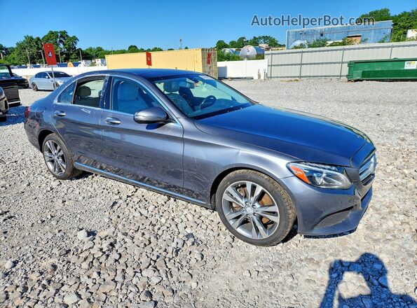 55SWF4KB7HU182399 2017 MERCEDES-BENZ C-CLASS Gray წინა ხედი