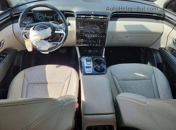 5NMJE3AE2NH024910 2022 HYUNDAI TUCSON Белый Вид щитка приборов
