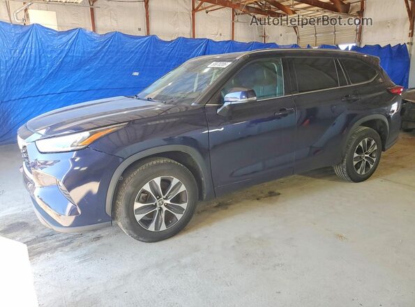 5TDGZRAH9LS005261 2020 TOYOTA HIGHLANDER Black უკანა მარცხენა