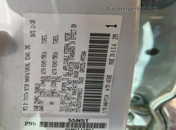 5TFAZ5CN7MX098813 2021 TOYOTA TACOMA Белый 