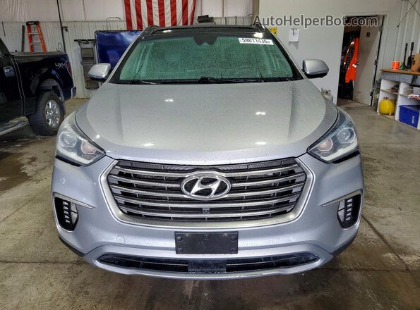 KM8SRDHF8KU310659 2019 HYUNDAI SANTA Silver Vista trasera