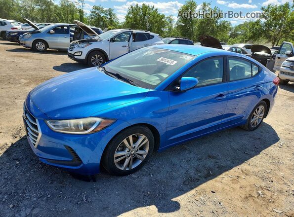 5NPD84LF1HH042547 2017 HYUNDAI ELANTRA Blue Trasero izquierdo