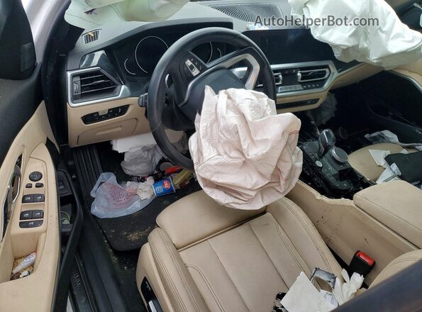 3MW5R1J05L8B32601 2020 BMW 3 SERIES White Widok zestawu wskaźników