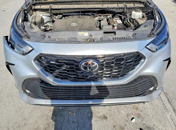 5TDJZRBHXNS170047 2022 TOYOTA HIGHLANDER Silver Widok naklejki z numerem VIN