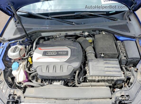 WAUB1HFF3G1014010 2016 AUDI S3 Blue Engine compartment view
