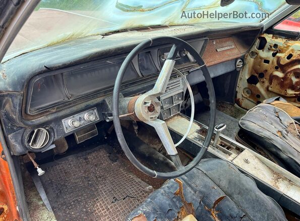 168376S284120 1966 CHEVROLET IMPALA Orange Widok tylnych siedzeń