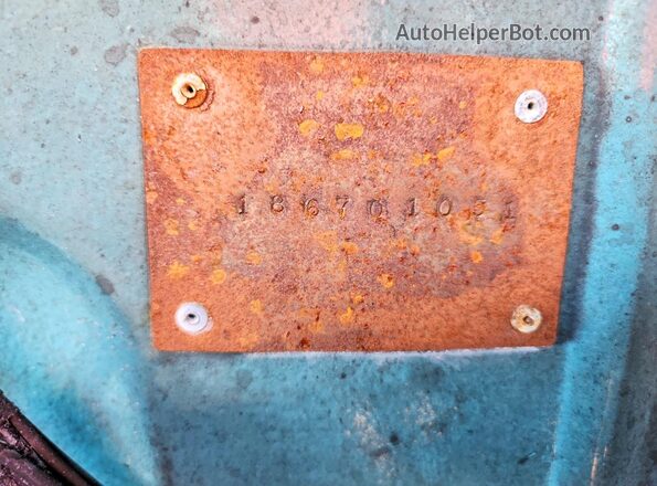 186701051 1941 FORD CUSTOM Blue Widok naklejki z numerem VIN