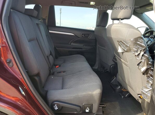 5TDZZRFH9KS296411 2019 TOYOTA HIGHLANDER Red Engine compartment view