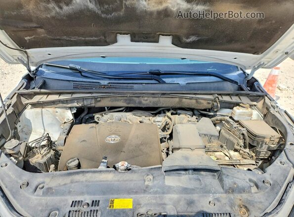 5TDKZRFH5KS555851 2019 TOYOTA HIGHLANDER White VIN კოდის სტიკერის ხედი