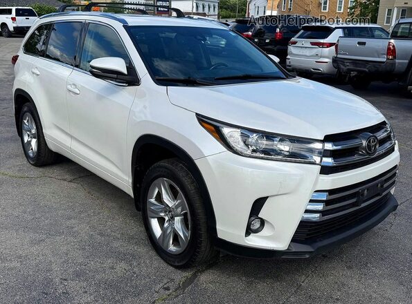 5TDDZRFH5KS996078 2019 TOYOTA HIGHLANDER White Դիմացի տեսք