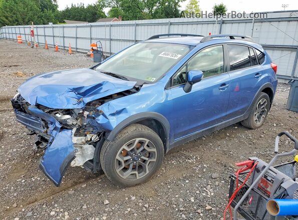 JF2GPAKC9HH233574 2017 SUBARU CROSSTREK Синий Задняя левая четверть