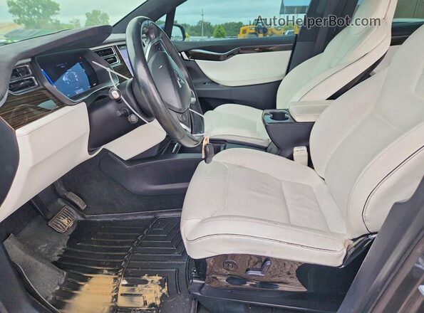 5YJXCAE2XGF003571 2016 TESLA MODEL Gray Dashboard view