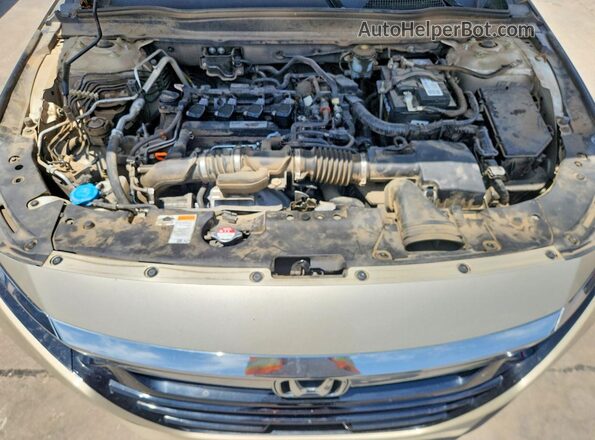 1HGCV1F10KA025919 2019 HONDA ACCORD Желто-коричневый Вид подкапотного пространства