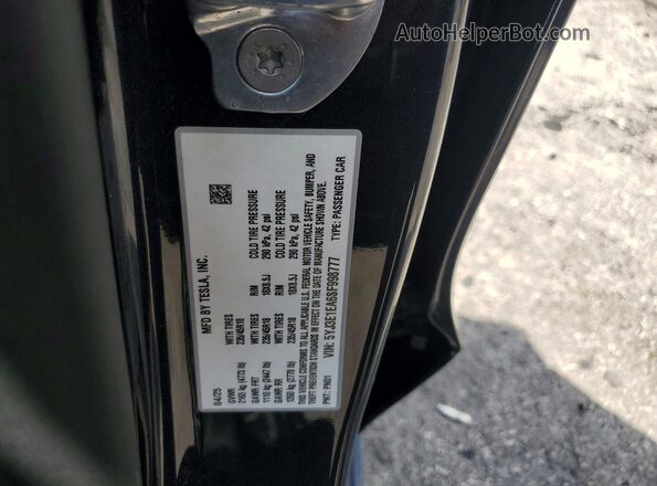 5YJ3E1EA6SF998777 2025 TESLA MODEL 3 Gray VIN կոդի պիտակի տեսք
