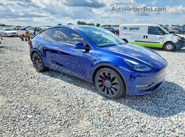 7SAYGDEF3NF372818 2022 TESLA MODEL Blue 