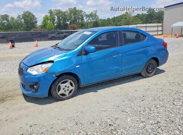 ML32F3FJ5LHF01485 2020 MITSUBISHI MIRAGE Синий Задняя левая четверть