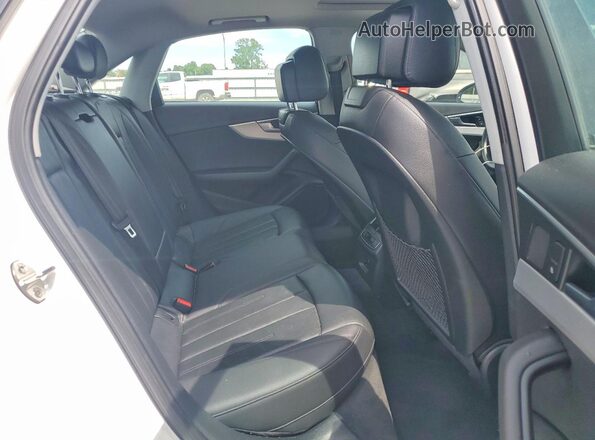WAUANAF47HN002698 2017 AUDI A4 White Rear interior view